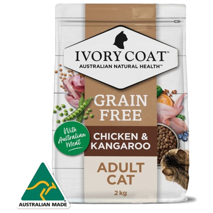 IVORY COAT Cat Food - Grain Free - Chicken & Kangaroo