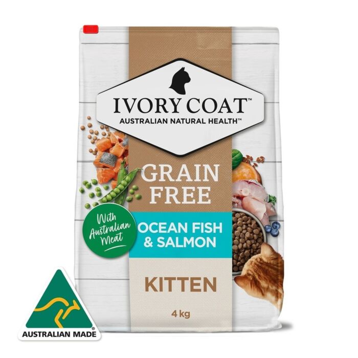 IVORY COAT Kitten Food - Grain Free - Ocean Fish & Salmon 2kg