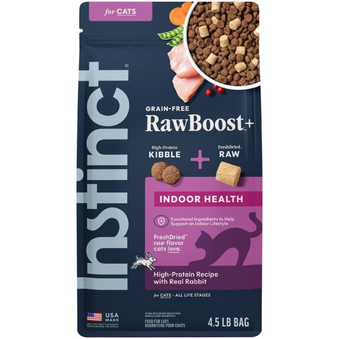 Nature's Variety Instinct 本能室內貓乾糧 - 無穀物凍乾生肉粒系列 - 兔肉配方 4.5lb