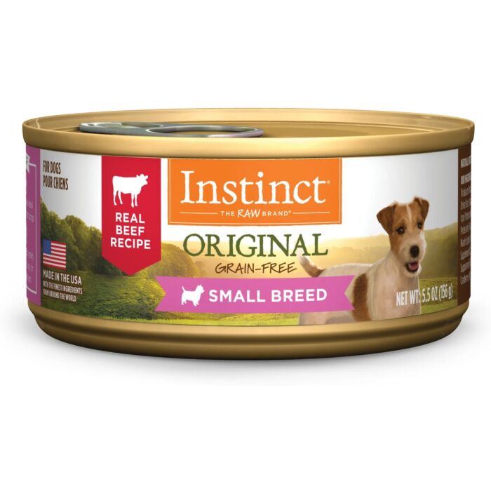 Nature's Variety Instinct 本能 無穀物配方 - 牛肉小型狗罐頭 5.5oz