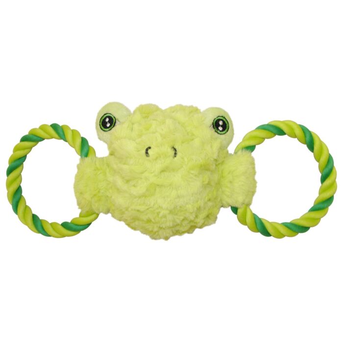 Jolly Pets Dog Toy - Tug-A-Mal - Frog - Large: 5 x 4 x 14.5 Inch