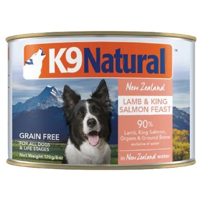 K9 Natural 主食狗罐頭 - 羊肉三文魚配方 170g