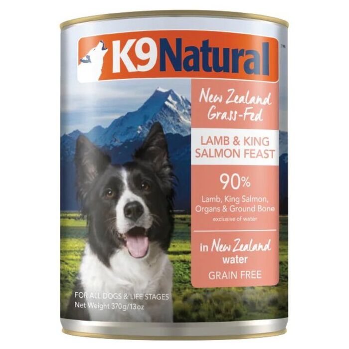 K9 Natural 主食狗罐頭 - 羊肉三文魚配方 370g