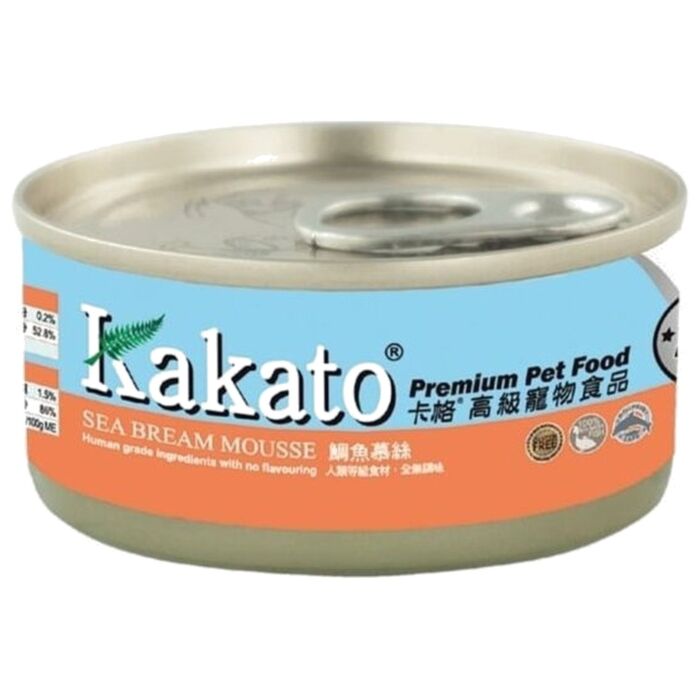 Kakato 卡格貓狗濕糧 - 鯛魚慕絲 70g