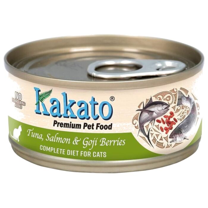 Kakato 卡格貓濕糧 - 全營養系列 - 吞拿魚、三文魚及杞子配方 70g