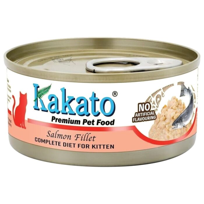 Kakato 卡格幼貓濕糧 - 全營養單一動物蛋白系列 - 三文魚 70g