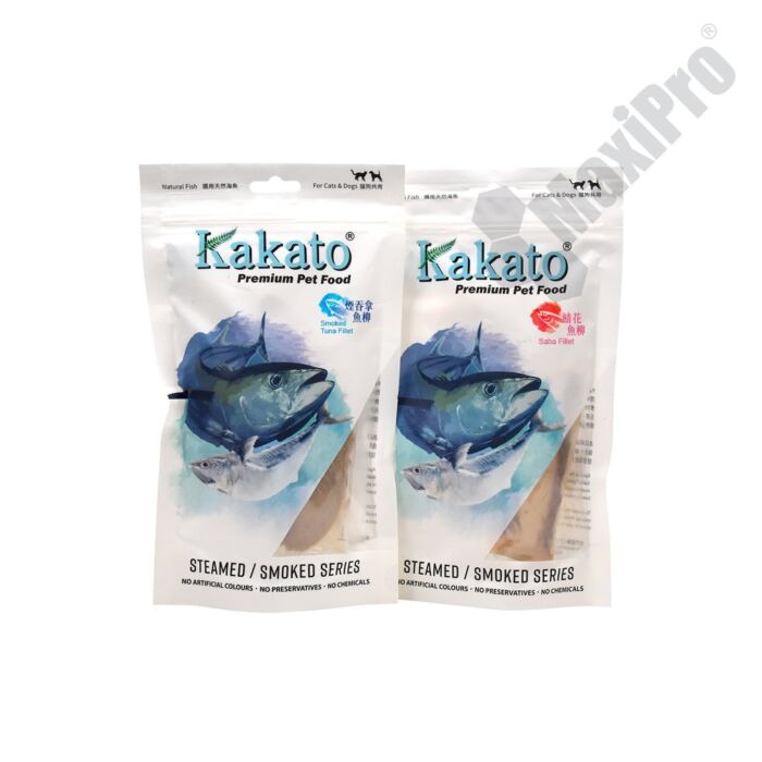 Kakato Cat & Dog Treat - Steamed/Smoked Series - Saba Fillet 20g x 4pcs