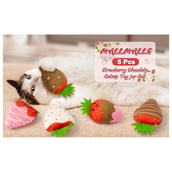 King Catnip Cat Toy - Strawberry