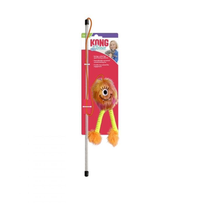 KONG Cat Toy - Teaser Springz - Blue / Orange (Random)