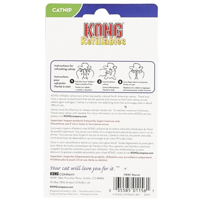 KONG Cat Toy - Refillables Catnip Tubes 9g x 3 Pack
