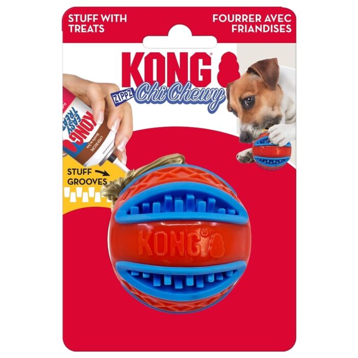 KONG Dog Toy - ChiChewy Zippz Ball