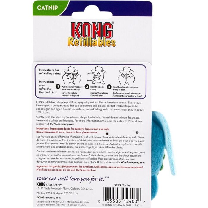 KONG 貓玩具 - 海龜貓草套裝