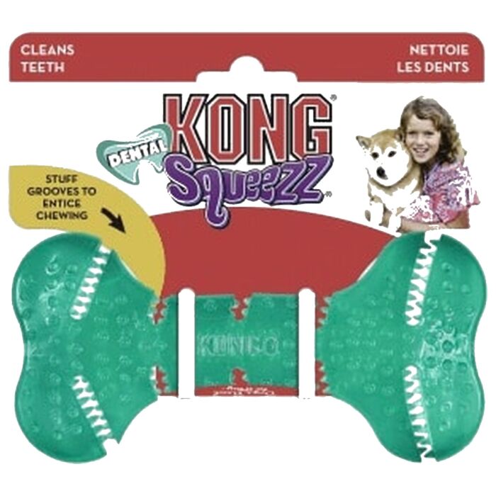 KONG 狗玩具 - 吱吱潔齒骨