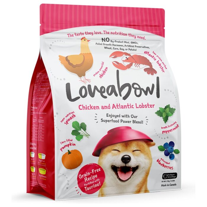 Loveabowl Dog Food - Grain Free Chicken & Atlantic Lobster