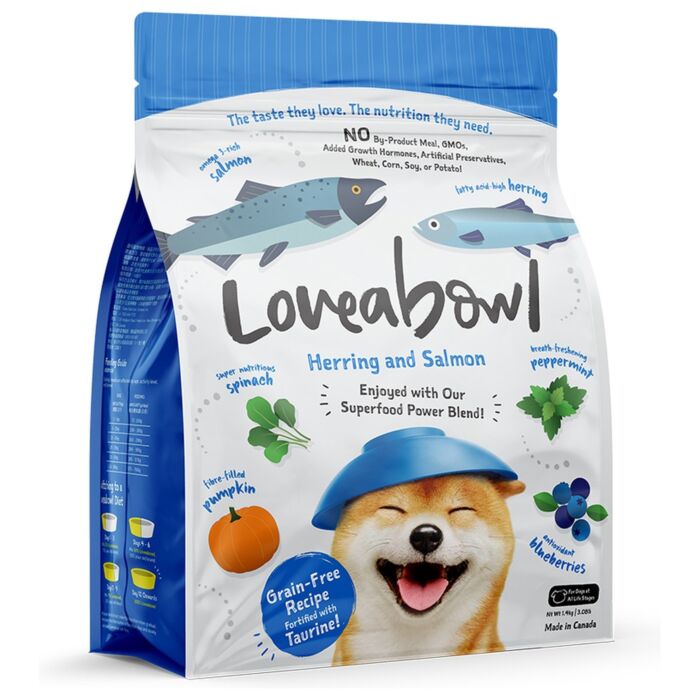 Loveabowl囍碗 無穀物全犬糧 - 希靈魚三文魚海洋配方