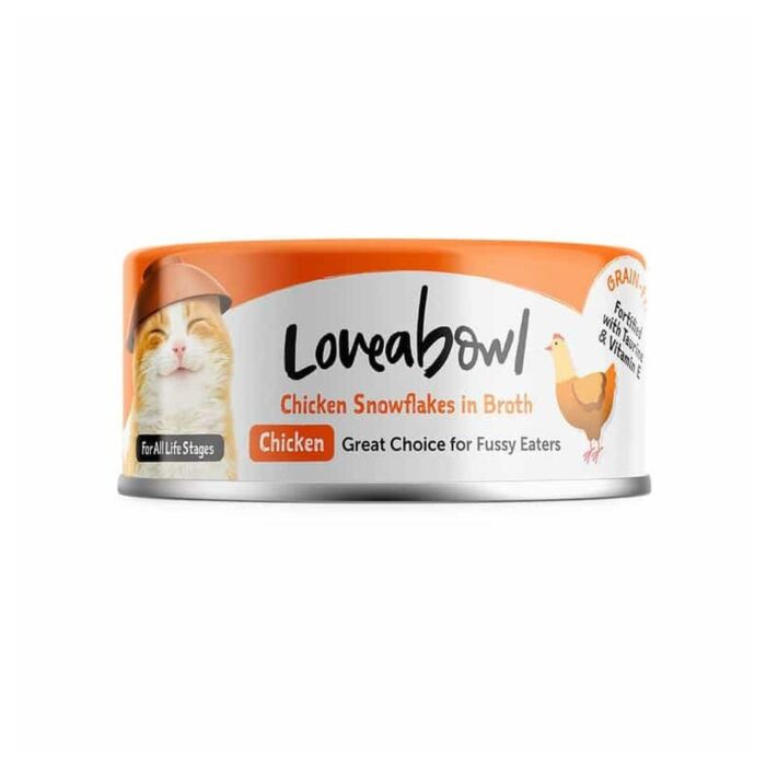 Loveabowl囍碗 無穀物貓罐頭 - 挑食天然嫩雞肉湯 70g