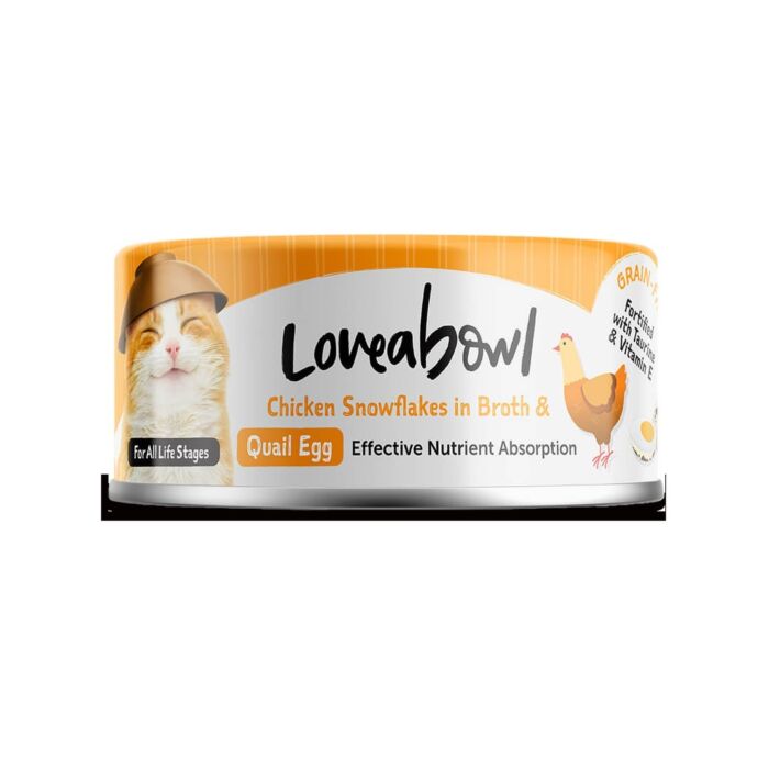 Loveabowl囍碗 無穀物貓罐頭 - 健腸嫩雞紅鯛魚肉湯 70g