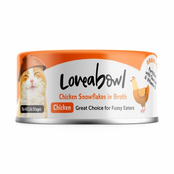Loveabowl囍碗 無穀物貓罐頭 - 強心嫩雞鱸魚肉湯 70g