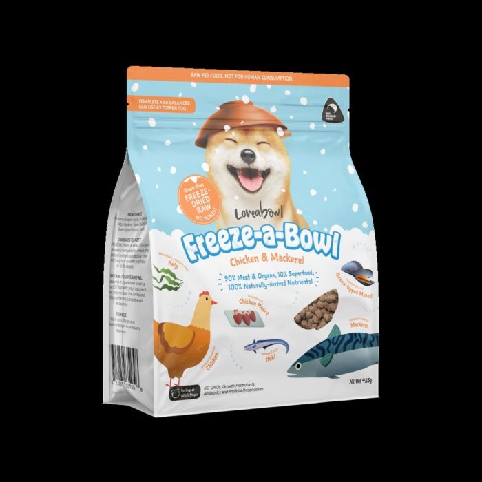 Loveabowl Dog Food - Freeze-dried - Chicken & Mackerel