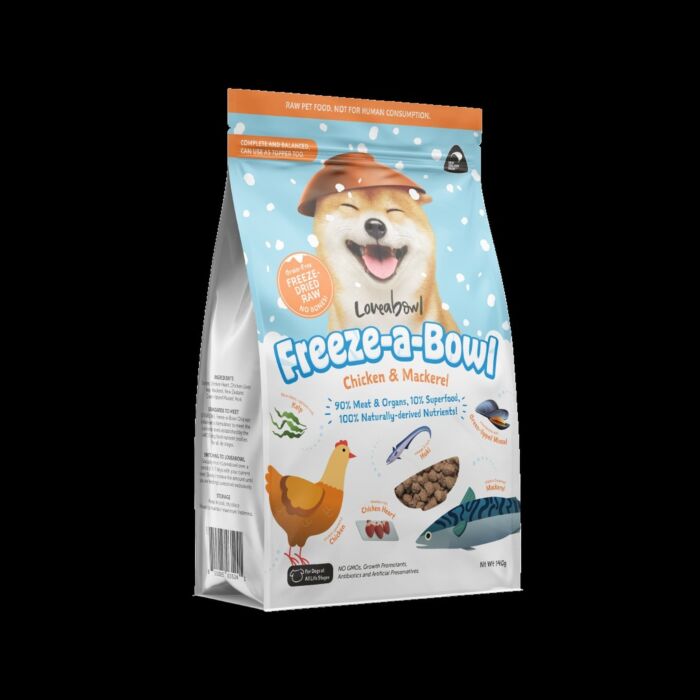 Loveabowl Dog Food - Freeze-dried - Chicken & Mackerel