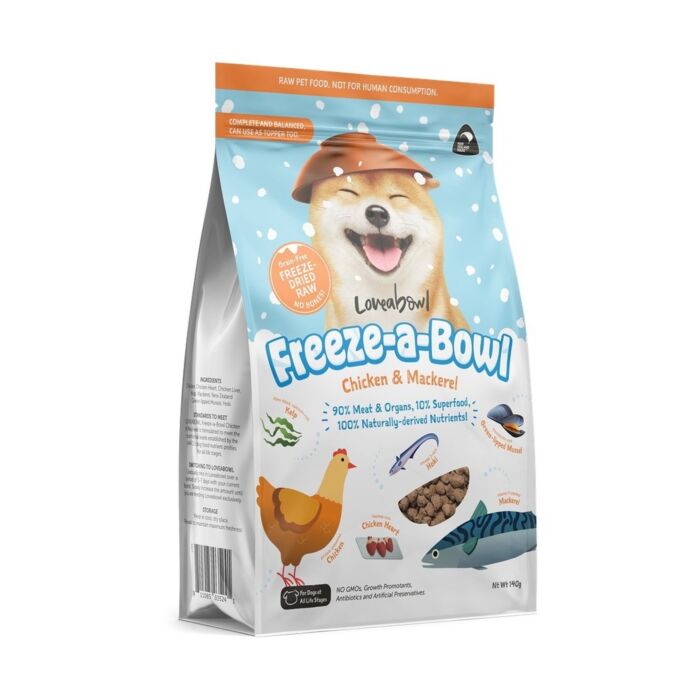 Loveabowl Dog Food - Freeze-dried - Chicken & Mackerel