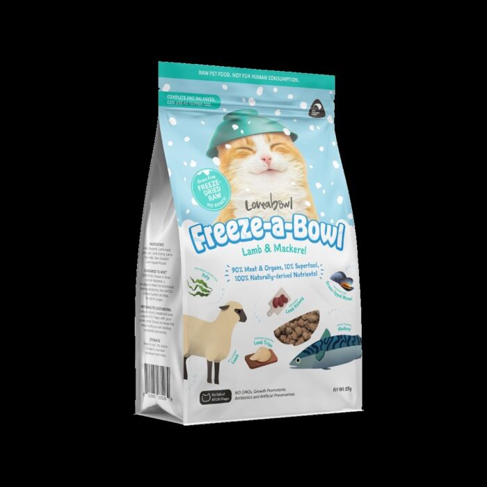 Loveabowl Cat Food - Freeze dried - Lamb & Mackerel
