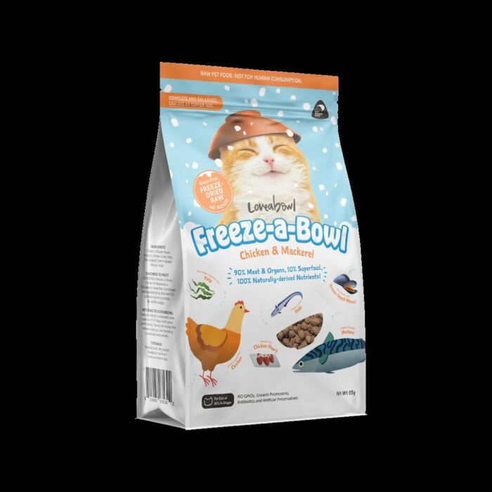 Loveabowl Cat Food - Freeze dried - Chicken & Mackerel