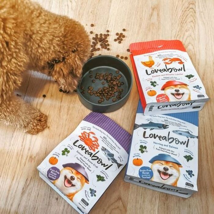 Loveabowl囍碗狗糧 - 心郁郁凍乾主食糧系列 - 無穀物牛肉雙魚海鮮配方