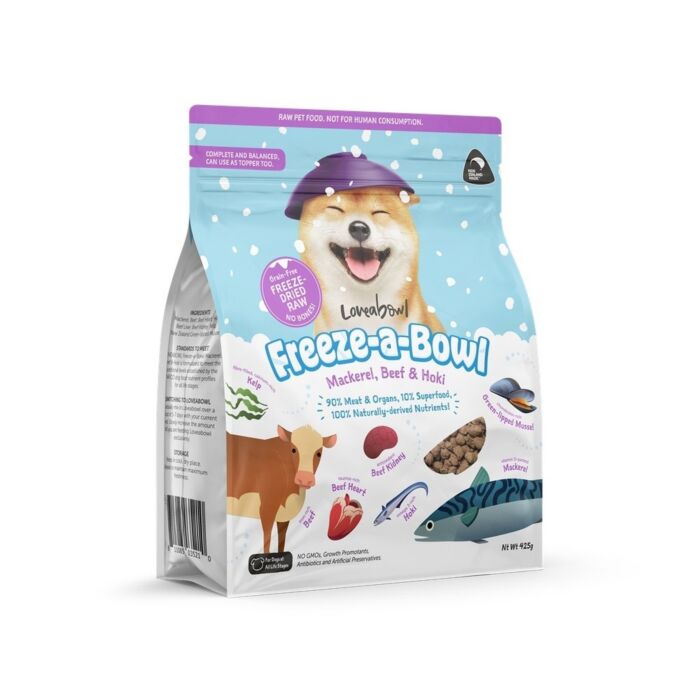 Loveabowl Dog Food - Freeze-dried - Beef & Mackerel
