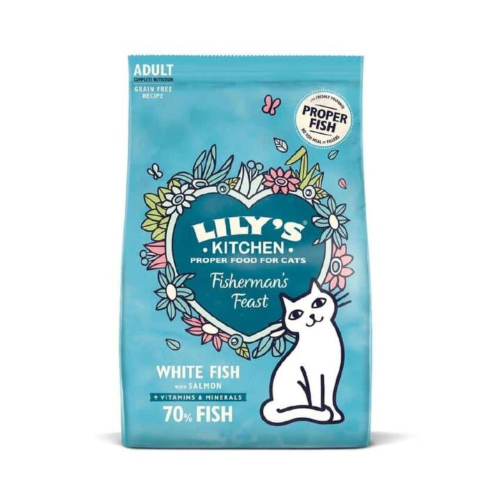 Lilys Kitchen Cat Food - Fishermans Feast - White Fish & Salmon 2kg