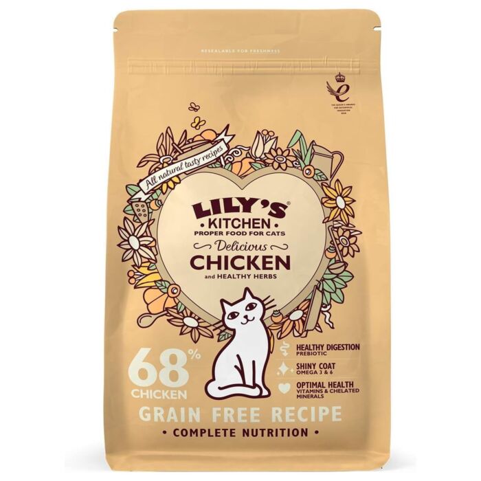 Lilys Kitchen 幼貓專用糧 - 無穀物鮮雞餐 - 雞肉雞肝白魚 800g