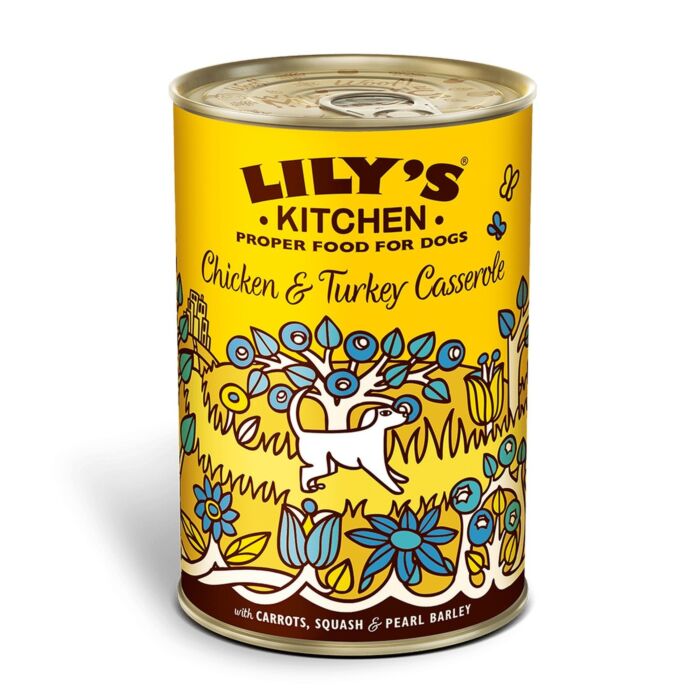 Lilys Kitchen 狗主食罐 - 雞肉火雞鍋 - 雞肉火雞姓蘿蔔 400g