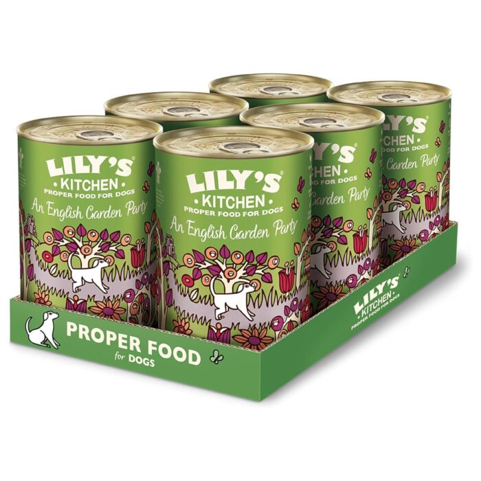 Lilys Kitchen Dog Can - An English Garden Party - Chicken Potatoes & Strawberries 400g