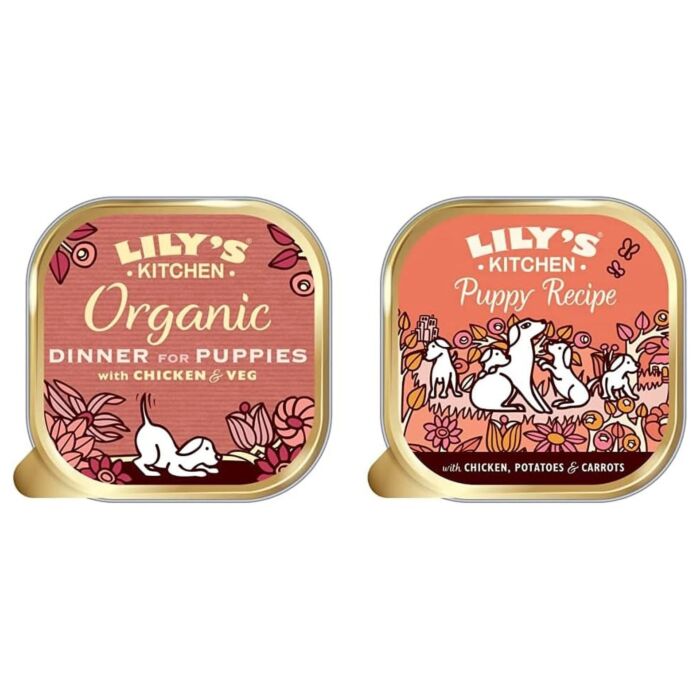 Lilys Kitchen Dog Wet Food - Organic Dinner for Puppies - Chicken & Vegetables 150g