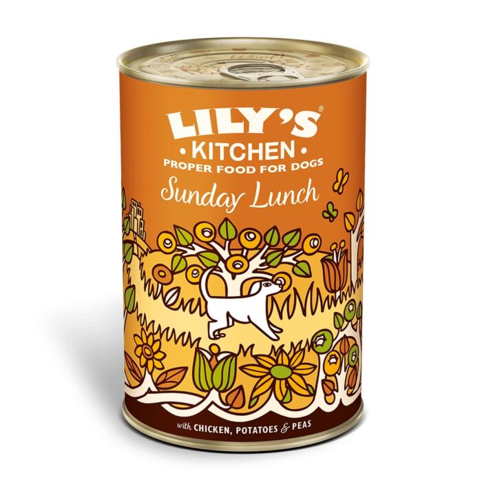 Lilys Kitchen 狗主食罐 - 雞肉蔬菜餐 - 雞肉薯仔甜豆 400g
