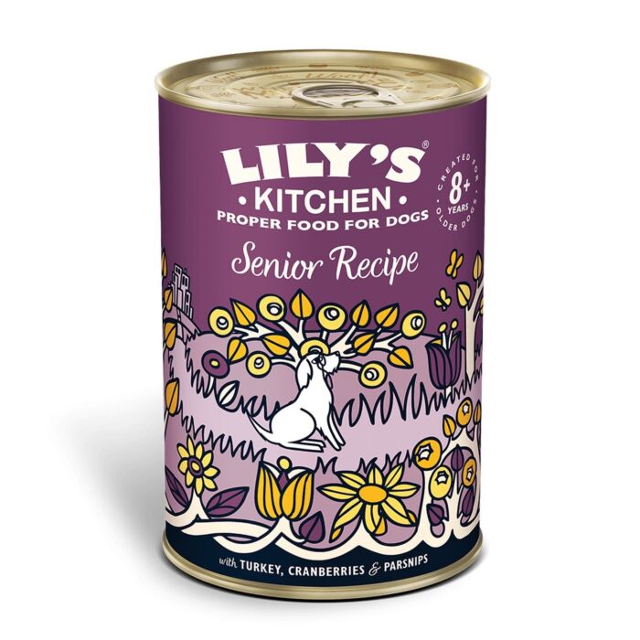 Lilys Kitchen 老犬專用罐 - 火雞蔓越莓綠邊青口 400g