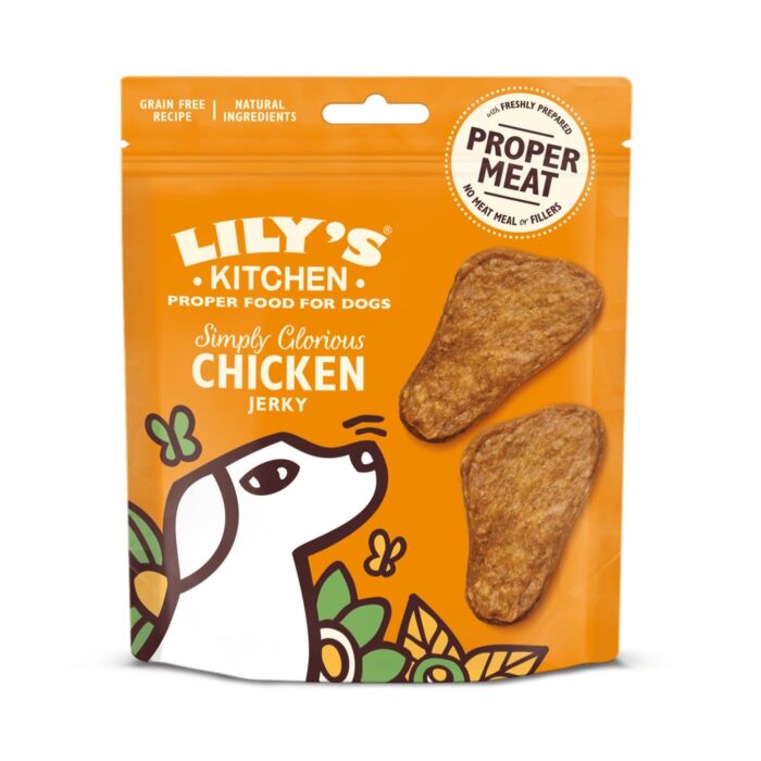Lilys Kitchen Dog Treat - Simply Glorious Chicken Jerky 70g