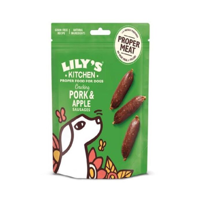 Lilys Kitchen 狗小食 - 豬肉蘋果香腸 70g