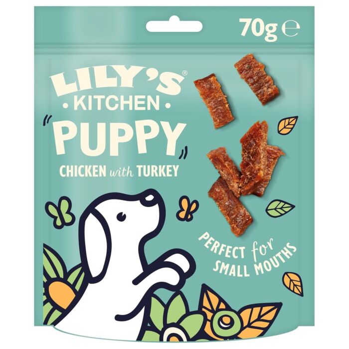 Lilys Kitchen 高齡犬小食 - 火雞白魚塊 70g