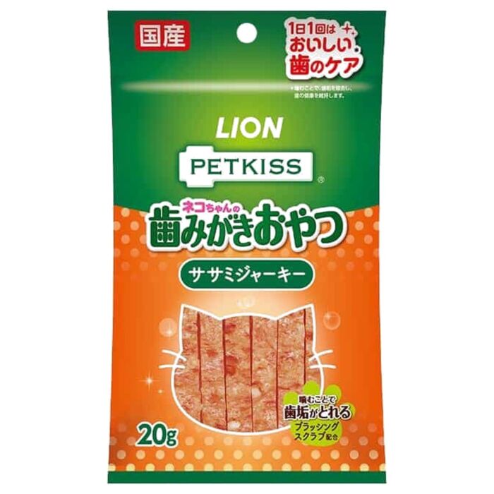 LION PET日本獅王貓小食 - PETKISS - 潔齒雞柳 20g