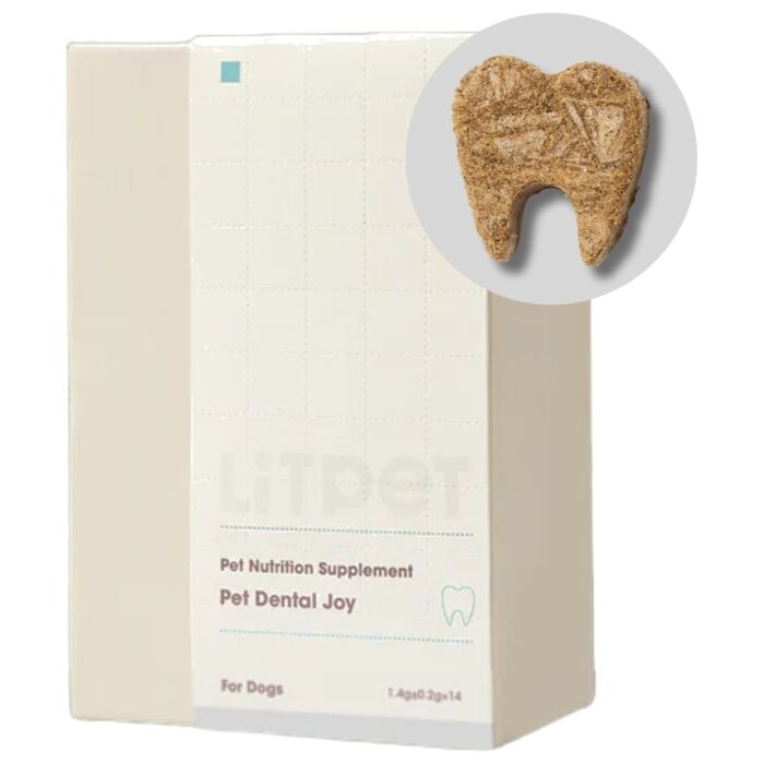 LiTPET Dental Joy Freeze Dried Pellet for Dogs 30pcs