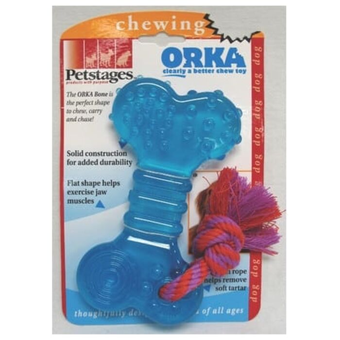 Petstages 益智狗玩具 – Okra骨頭 (6.5” x 3.5”)