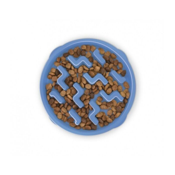 Outward Hound Fun Feeder Slo Bowl - Blue Large