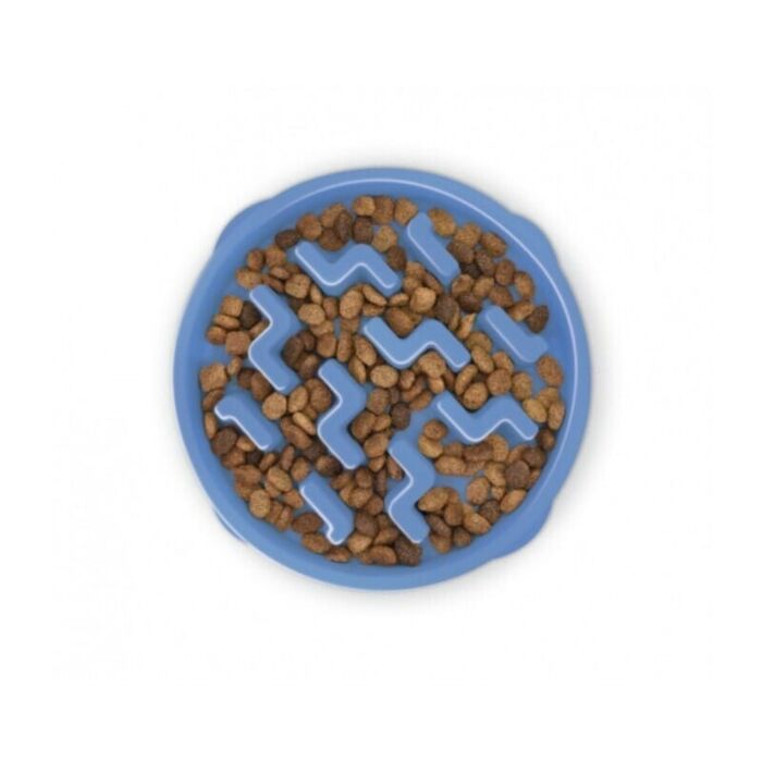 Outward Hound Fun Feeder Slo Bowl - Blue Large