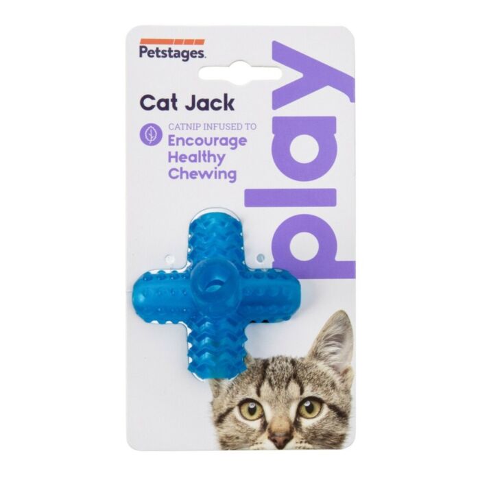 Petstages 貓玩具 - 貓草藍十字