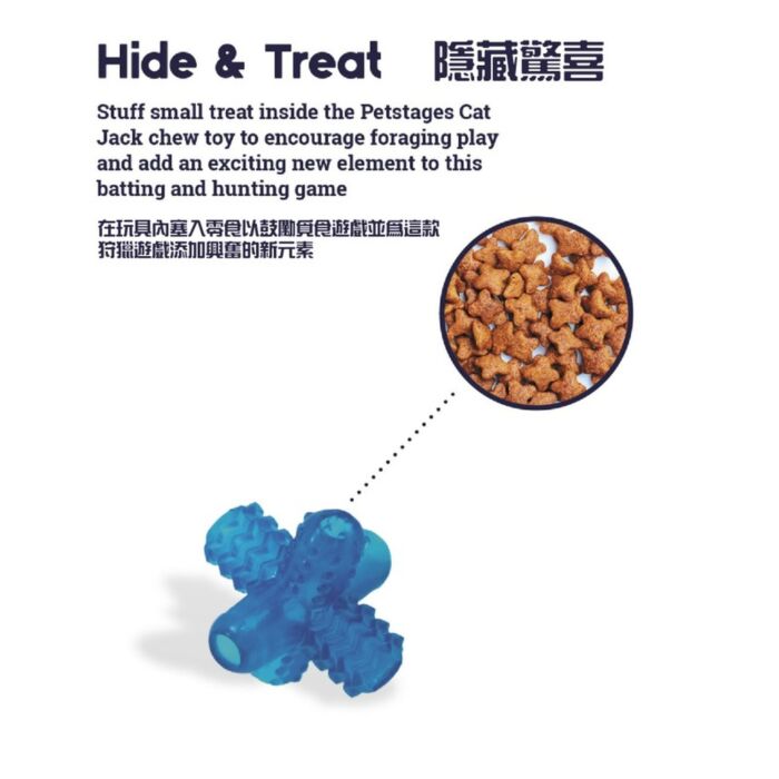 Petstages 貓玩具 - 貓草藍十字