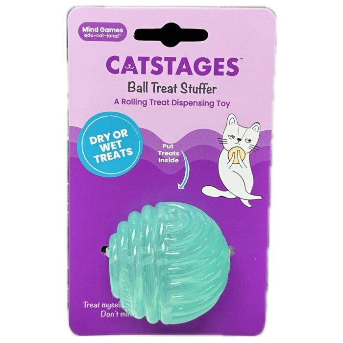 Petstages Cat Toy - Ball Treat Stuffer