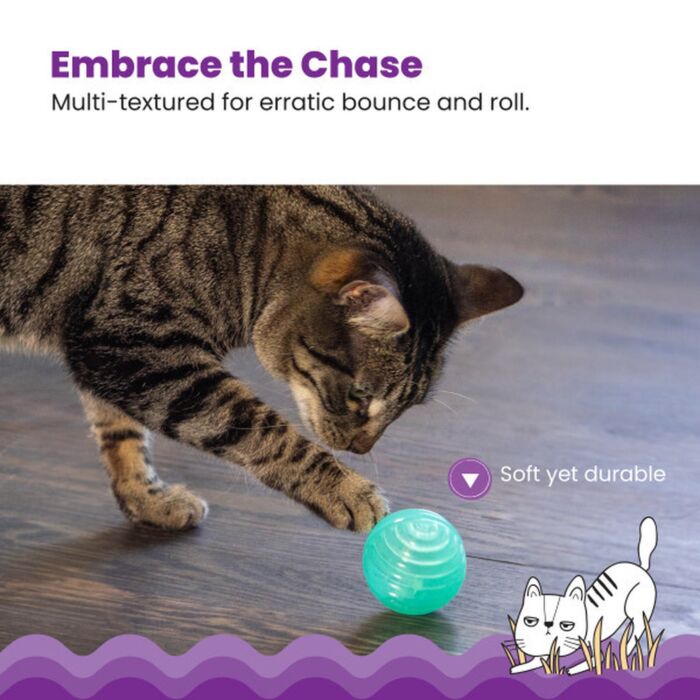 Petstages Cat Toy - Ball Treat Stuffer