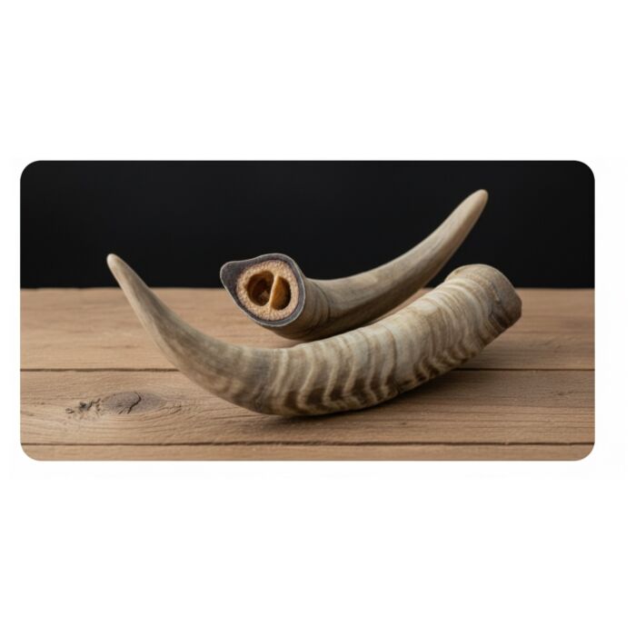 Merrimore Dog Treat - Air Dried Goat Horn (3pc)