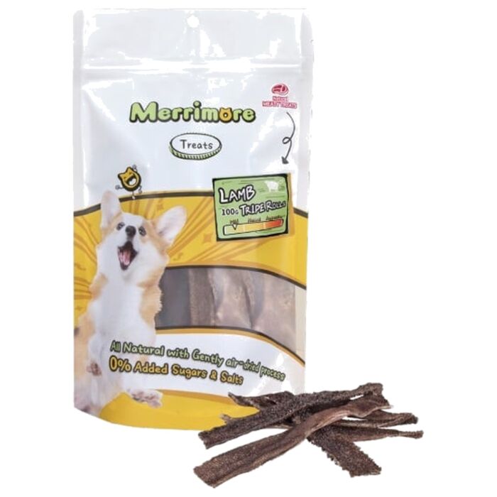 Merrimore 狗小食 - 風乾羊肚卷 100g